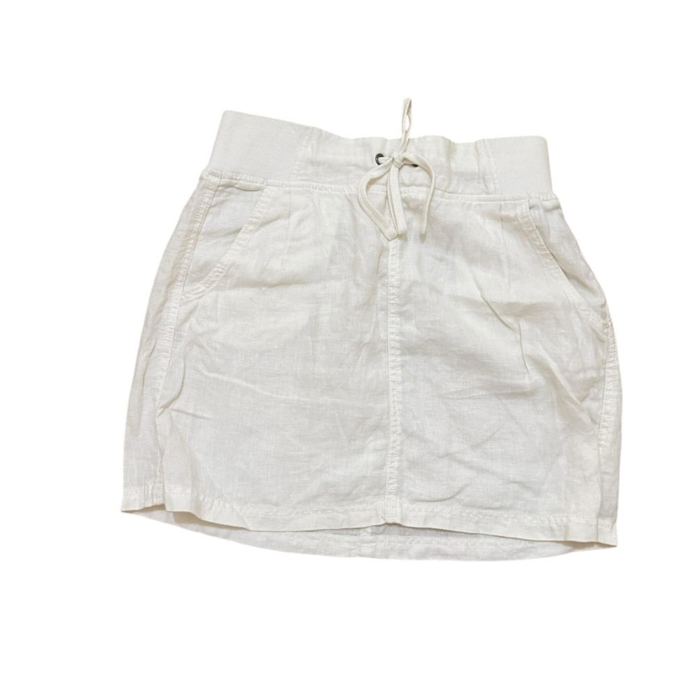 Athleta White Drawstring Skirt